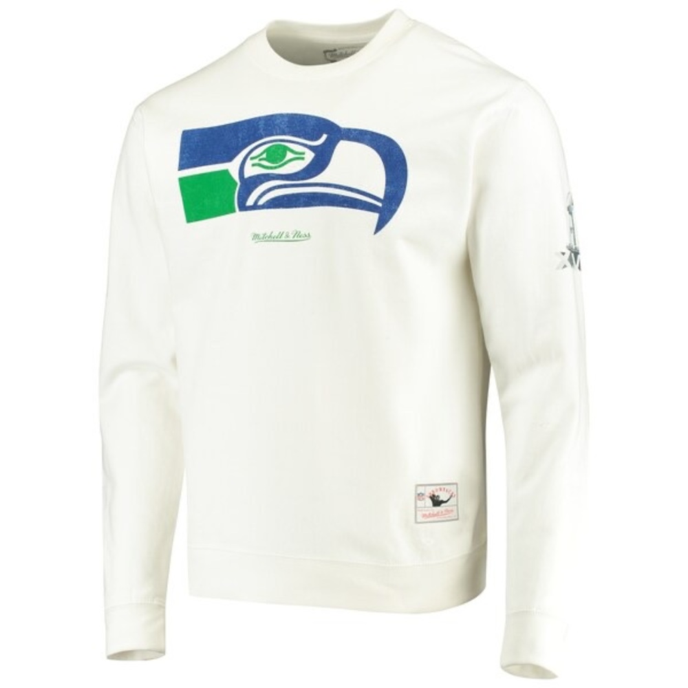 Mitchell & Ness Throwbacks NFL Seattle Seahawks vintage-style crewneck fleece
